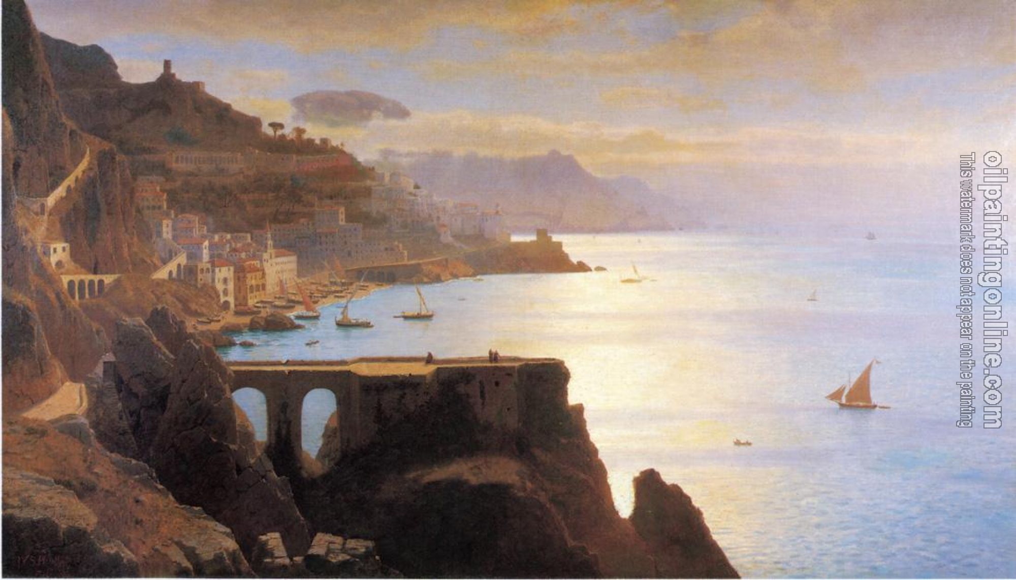 William Stanley Haseltine - Amalfi Coast